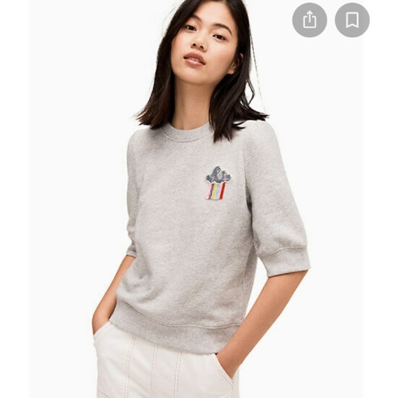 Kate Spade rain or shine embellished sweatshirt - Picture 4 of 14